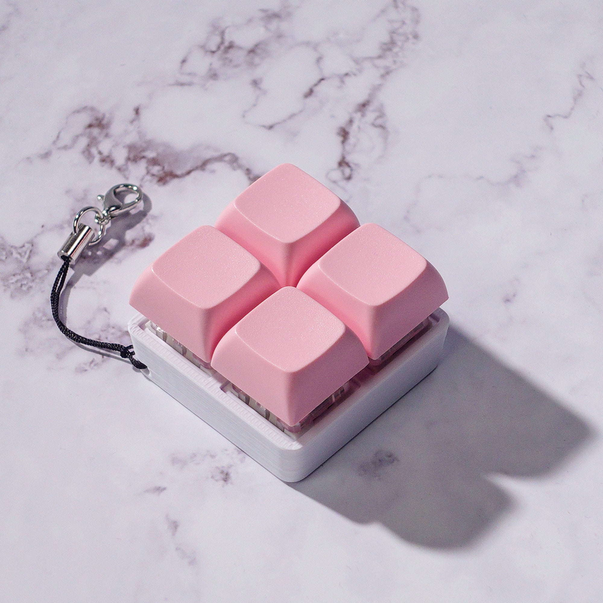 2x2 Square: Mechanical Fidget Keychain - Pastel Colors