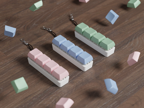 4 Key Fidget Stick Keychain