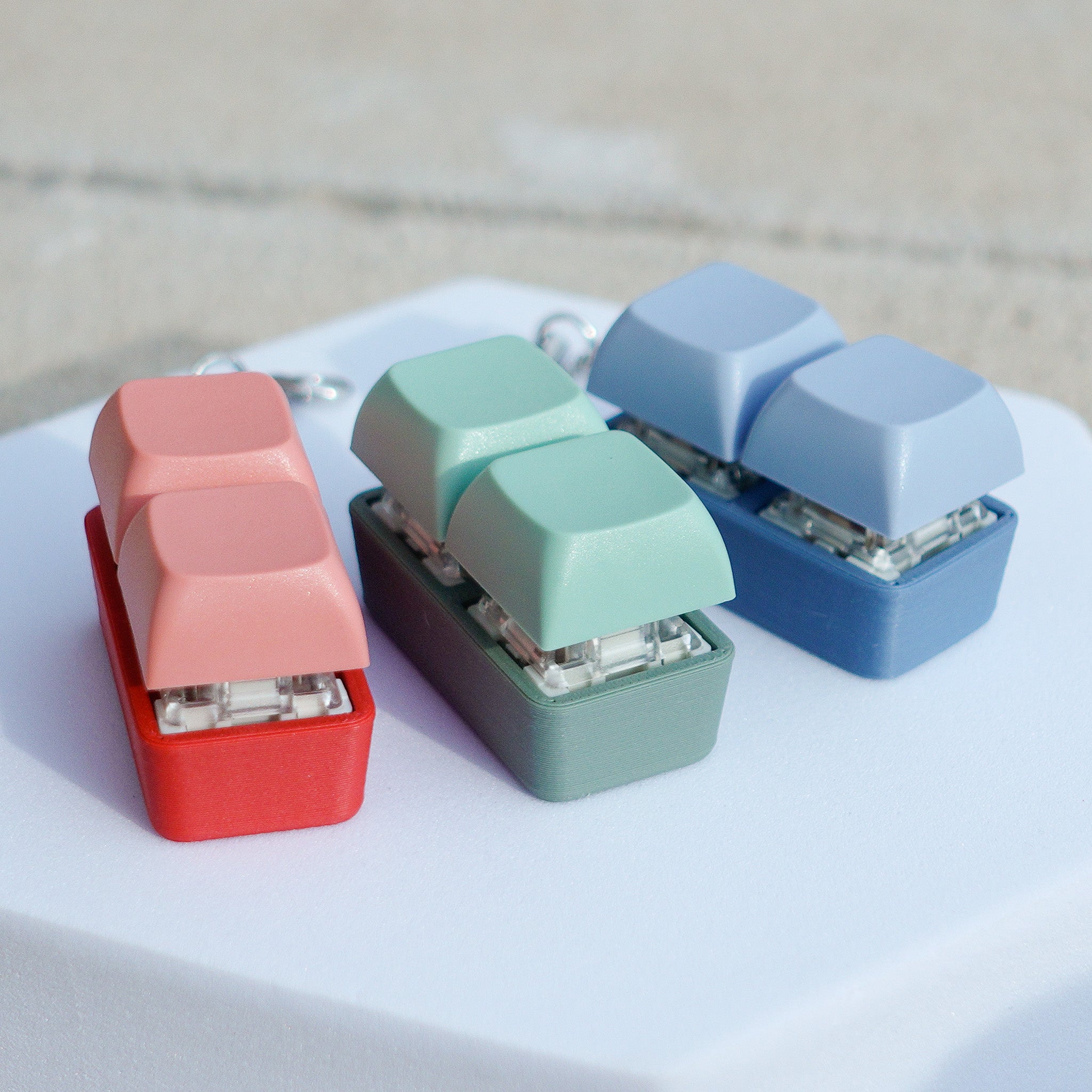 Keychain Switch Communicator 2 Key Fidget Keychain - Two-Tone Series – Strudel3D