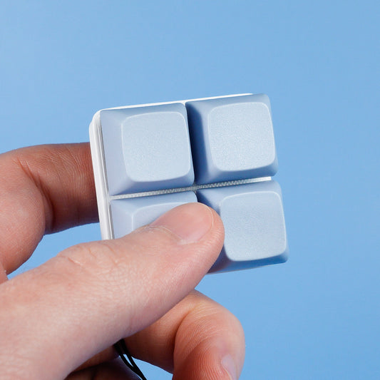 4 Key Fidget Square Keychain