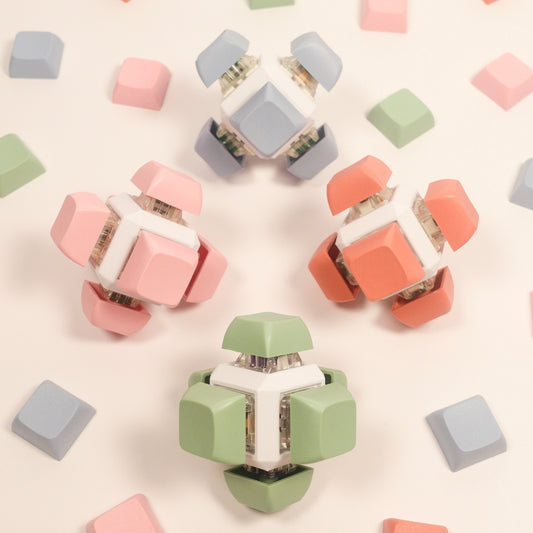 6 Key Fidget Cube - Pastel Collection