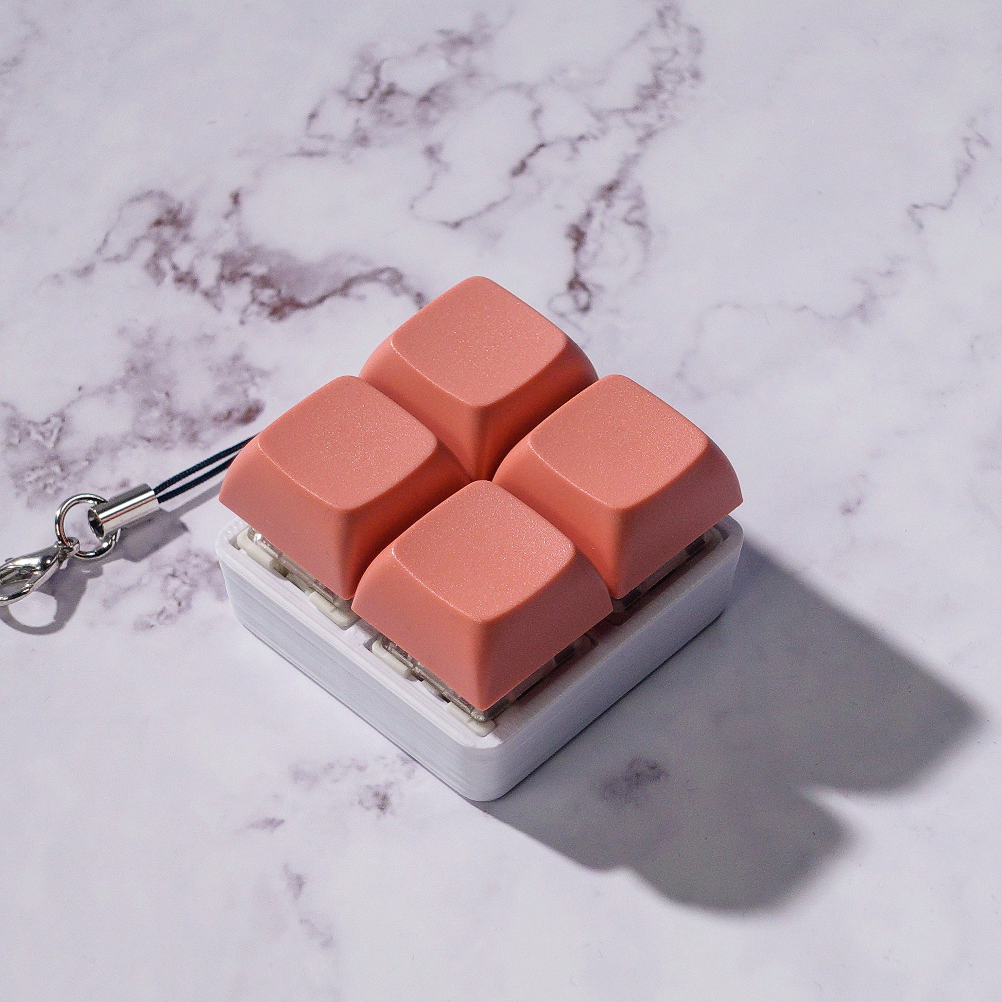 2x2 Square: Mechanical Fidget Keychain - Pastel Colors