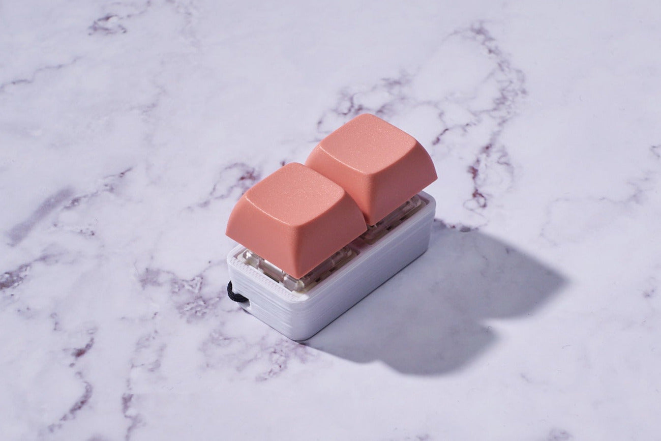 2x1 Double: Mechanical Fidget Keychain - Pastel Colors