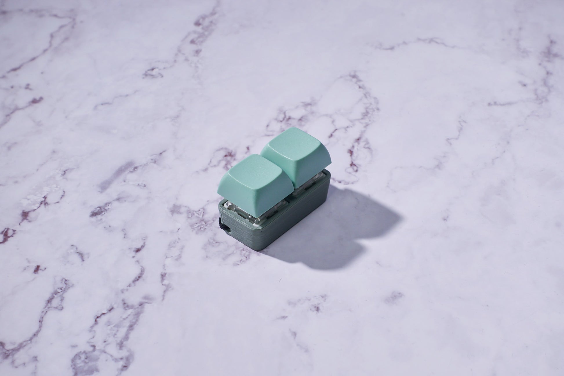 2x1 Double: Mechanical Fidget Toy Keychain - Two-Tone Series