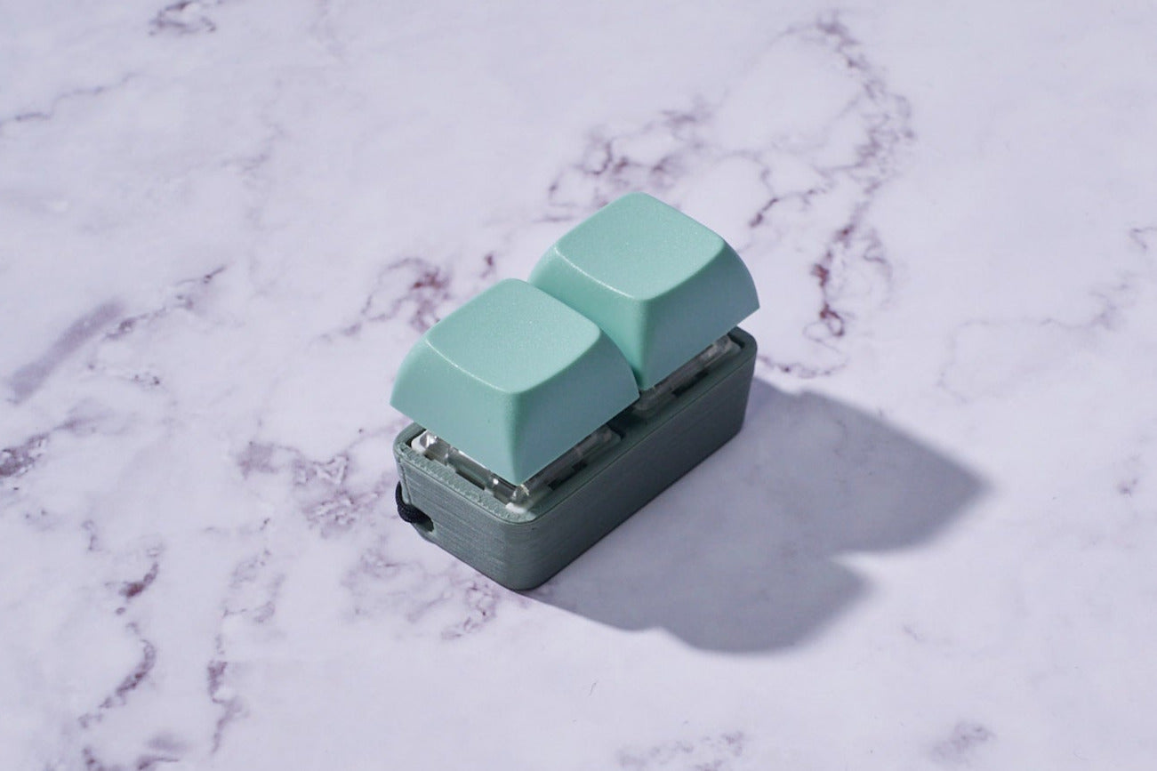 2x1 Double: Mechanical Fidget Keychain - Two-Tone Series