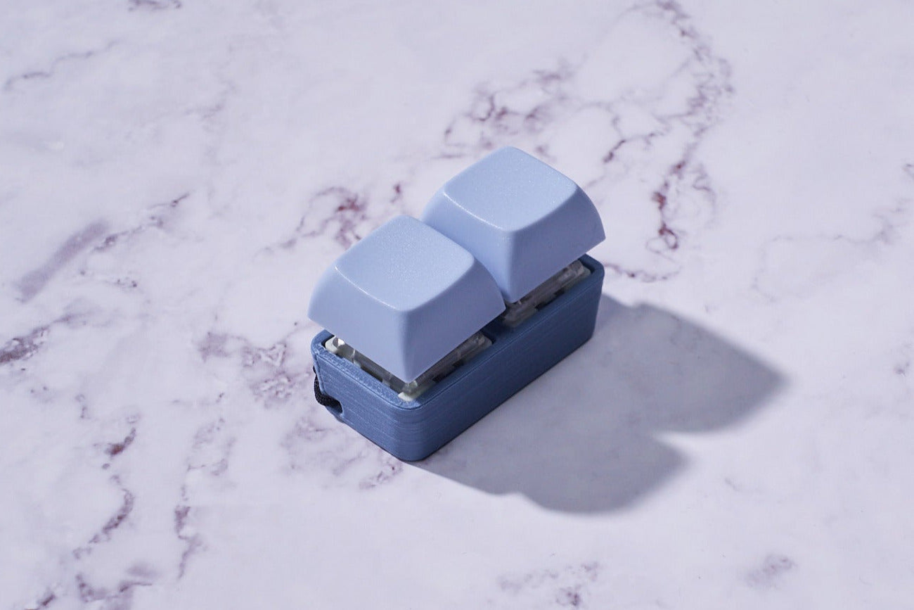 2x1 Double: Mechanical Fidget Keychain - Two-Tone Series