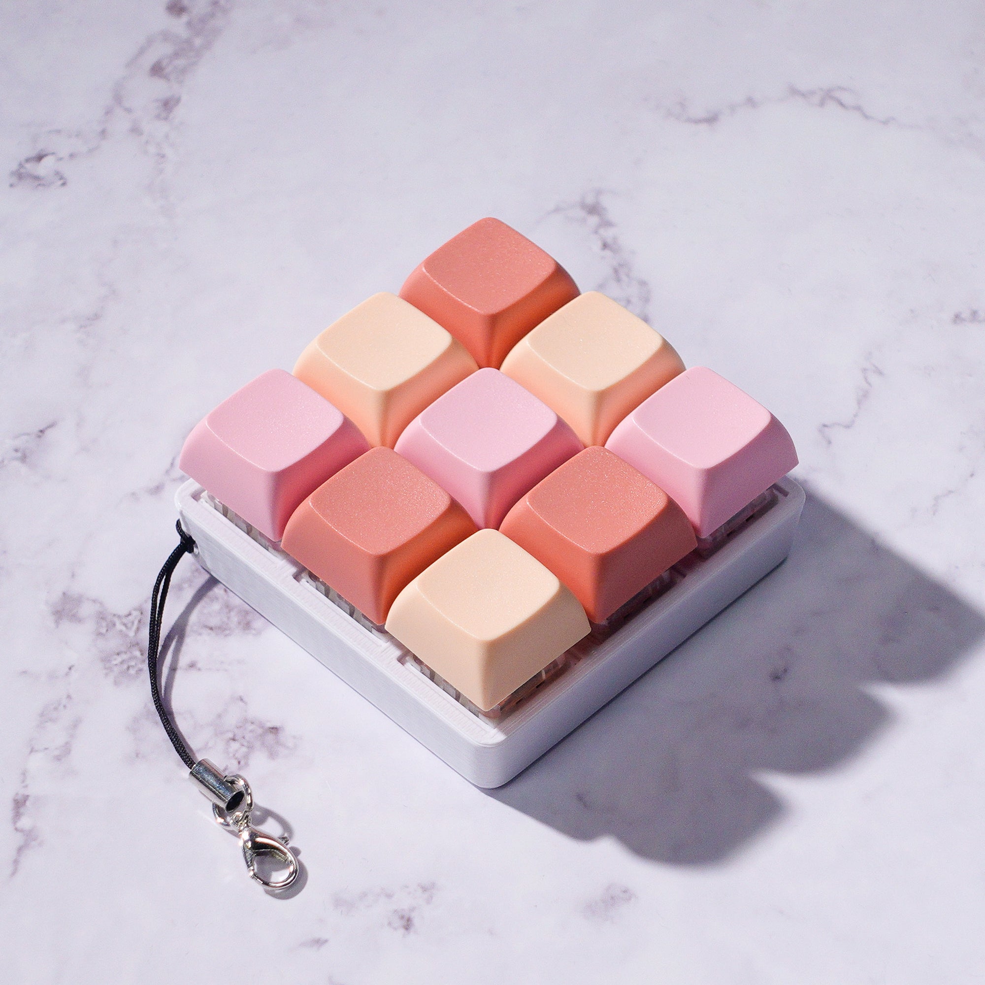 3x3 Square: Mechanical Fidget Keychain