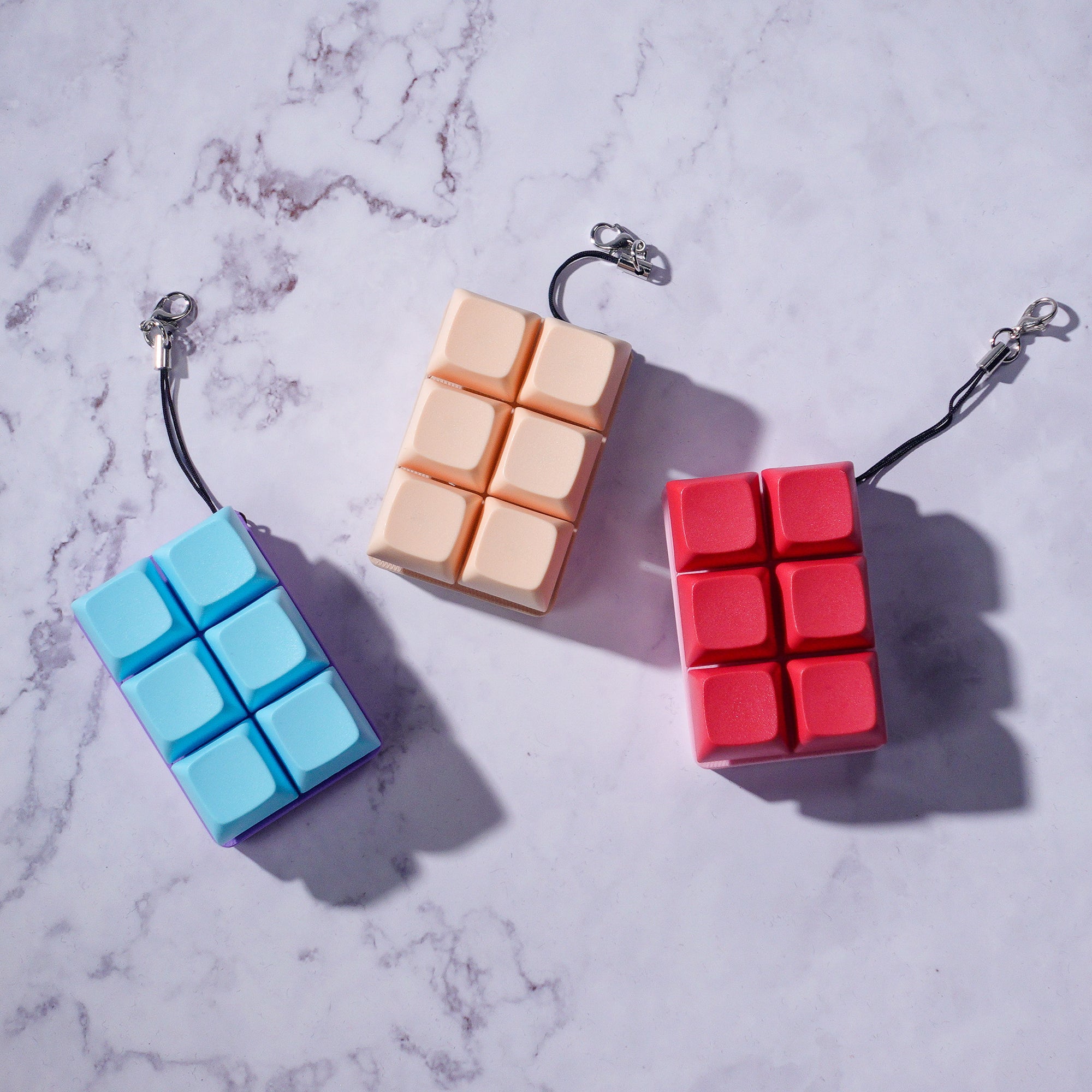 6-Piece Strudel Pop: Mechanical Toaster Pastry Keychain