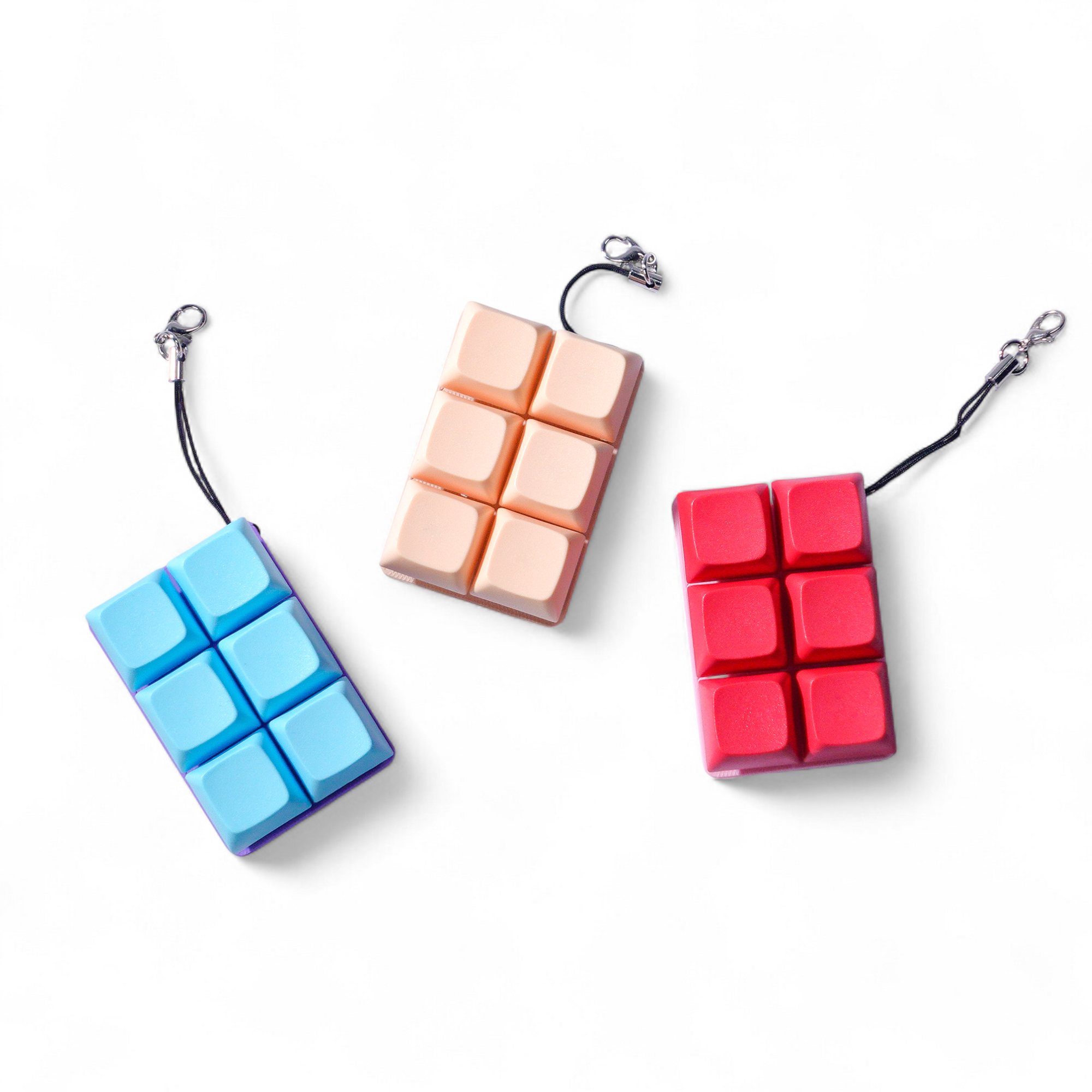 6-Piece Strudel Pop: Mechanical Toaster Pastry Keychain