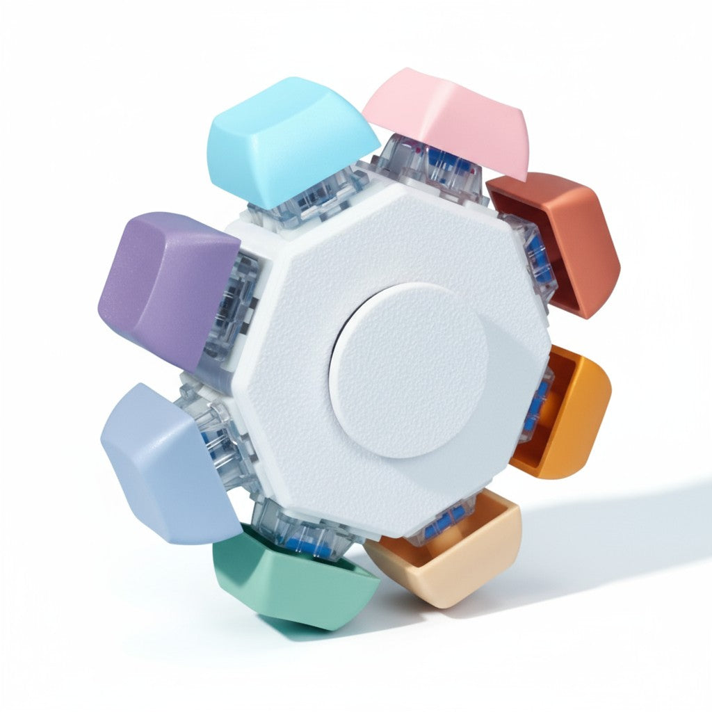 Clicky Fidget Spinner 8-Keys